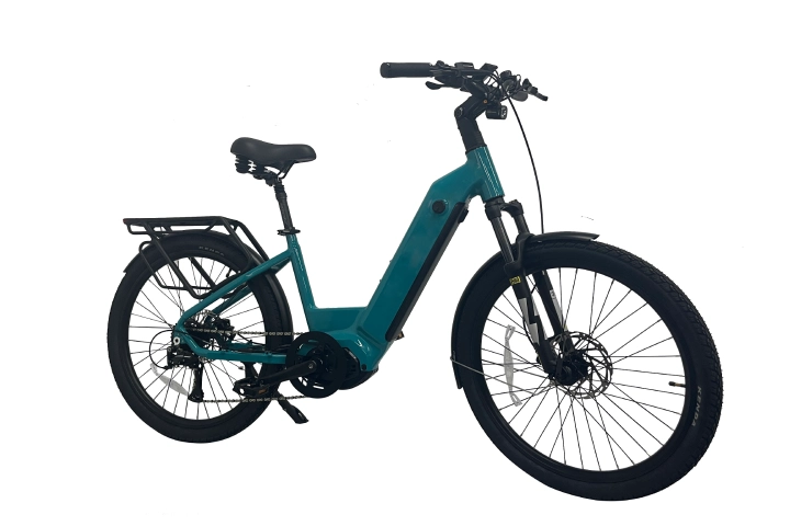 Step thru mid drive electric bicycle (3).webp